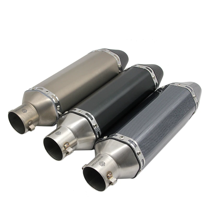 Глушитель для мотоцикла ZSDTRP выхлопная труба GY6 CBR125 CRF230 TMAX 500 ER6N FZ6 Z750 1000|Выхлопные