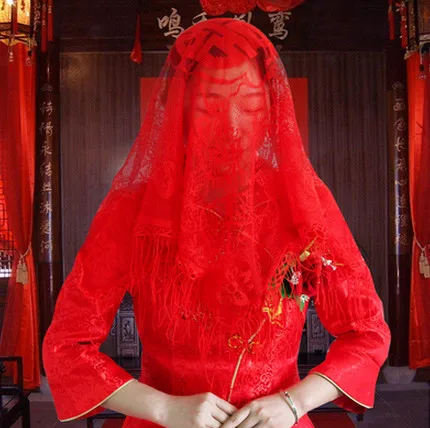 03 свадебные принадлежности Новая праздничная красная вуаль высокое качество с