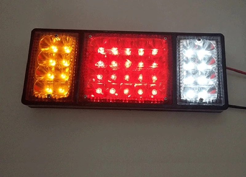 

2Pcs 36LED Car Rear Tail Lights for 12V 24V Truck Trailer Lorry Red Yellow White Stop Turn Signal Light Warning Lamp