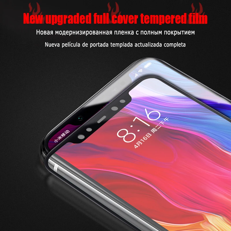 9D полное покрытие закаленное стекло для Xaiomi mi 9 8 A2 Lite Mix 2s 3 Защитная пленка экрана