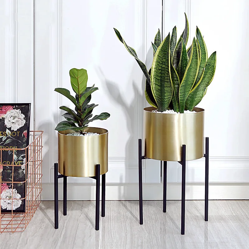 

Metal Flower Pot Nordic Simple Creative Decorative Vase Large Iron Flower Stand Home Decoration