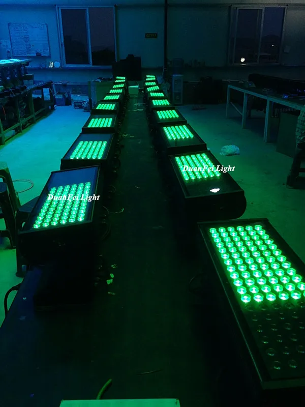 4 шт. водонепроницаемый rgb светодиодный настенный светильник dmx городской цвет 108*3