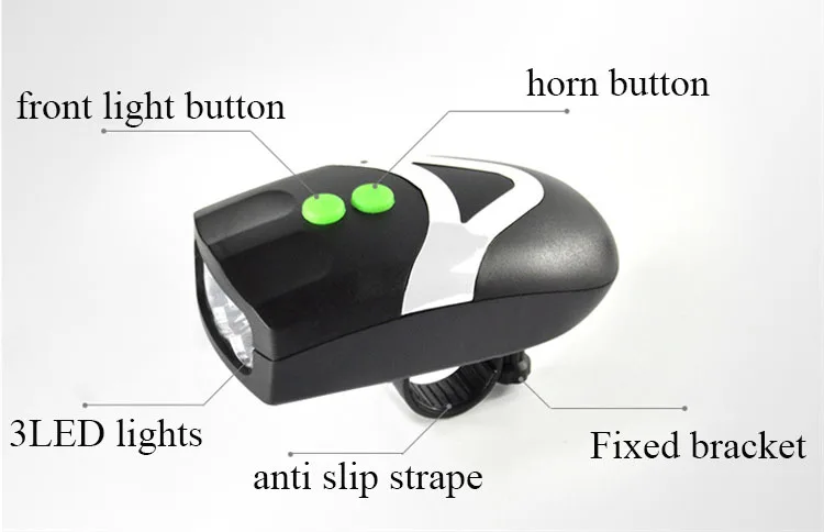 2 в 1 универсальный велосипедный светильник для горного велосипеда белый