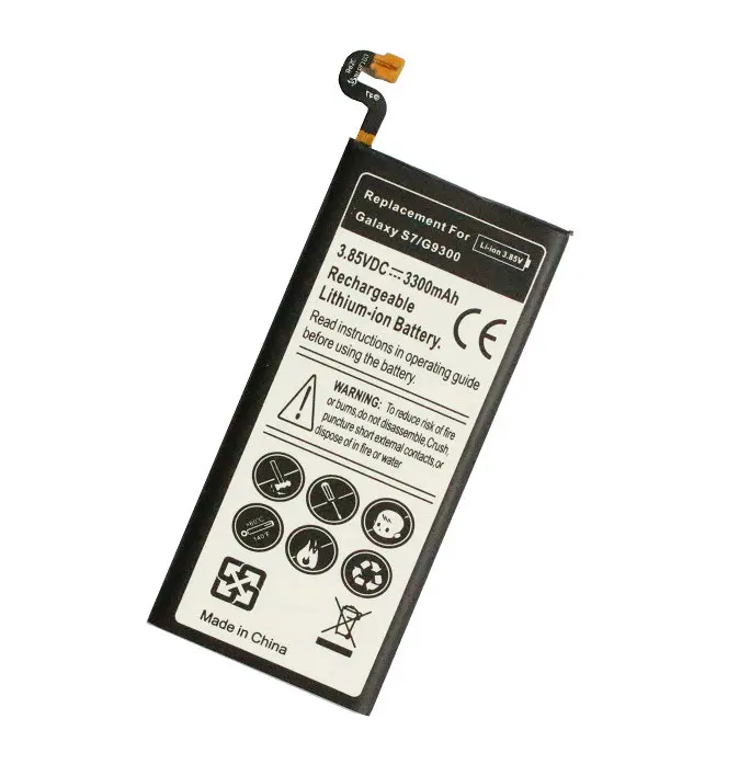 10 шт./лот 3300 мА/ч EB-BG930ABE запасная батарея для Samsung Galaxy S7 SM-G930 G930V G930A G930T G930P G930F Bateria