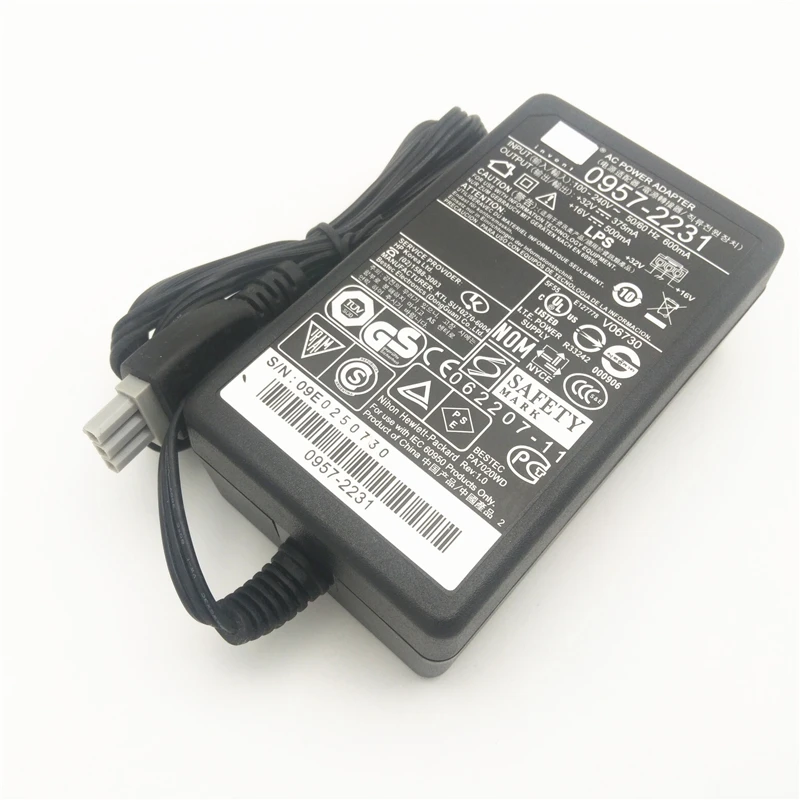 

einkshop 0957-2231 AC Power Adapter Charger For HP Deskjet D2460 F2185 F4175 F4180 PhotoSmart C3140 C4480 32V 375mA 16V 500mA