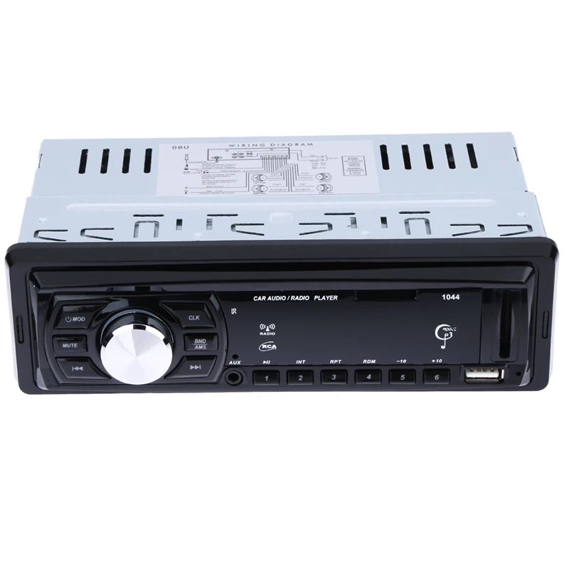 12 В автомобильное радио стерео аудио MP3/WMA плеер Автомобильный Аудио 1 Din USB/MMC/FM/Aux/пульт дистанционного управления Авторадио автомобильные аксессуары