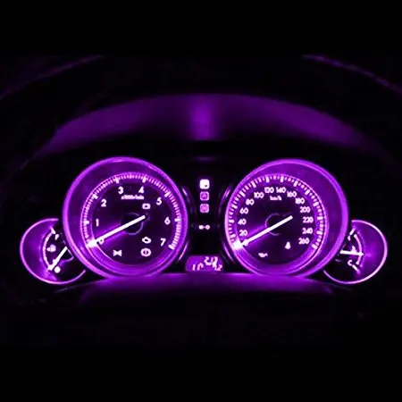 10x розового и фиолетового цветов инструмент кластер спидометра T10 168 4-SMD