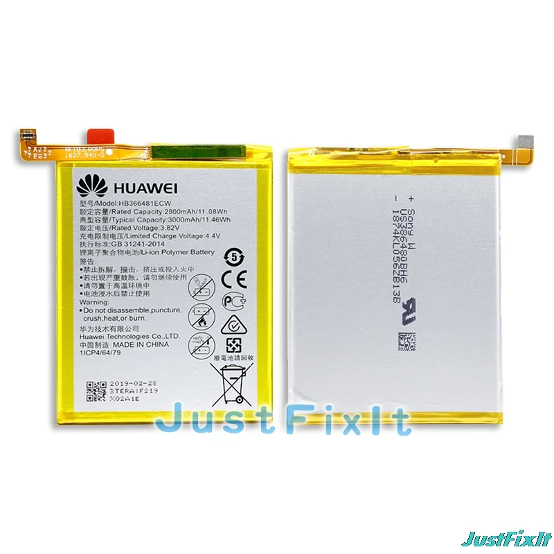 HB366481ECW Hua Wei сменная батарея для телефона huawei honor 8/honor 8 lite/honor 5C Ascend P9/P9 Lite/G9 3000
