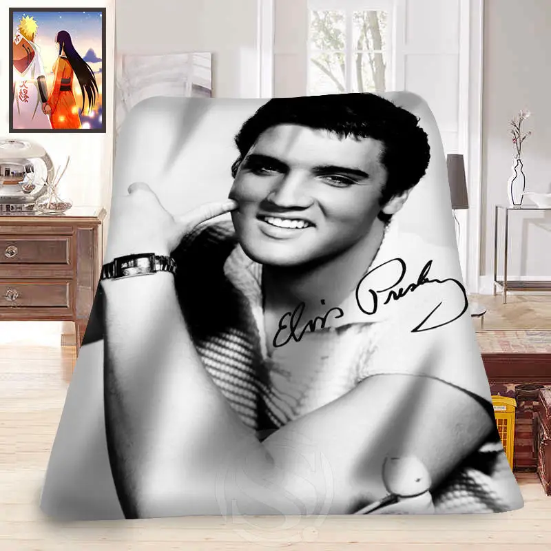 Мягкое одеяло F315 Elvis Presley из повседневной жизни индивидуальное украшение для дома