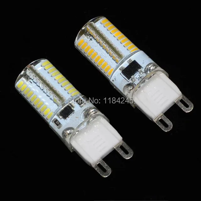 Светодиодные лампы G9 с регулируемой яркостью 3014 SMD чип 80 светодиодов 7 Вт 220 В 110