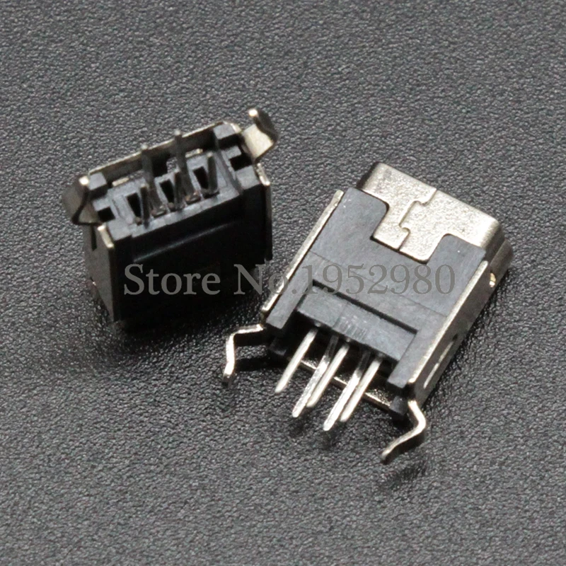 Новый 10 шт. мини USB 5 контактный разъем 180 Степень погружения Micro для зарядки|usb gsm 3g