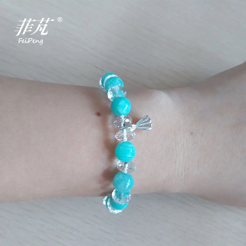 Горячая Распродажа Новый дизайн Небесно-Голубой Амазонит Кристалл Braclets &amp