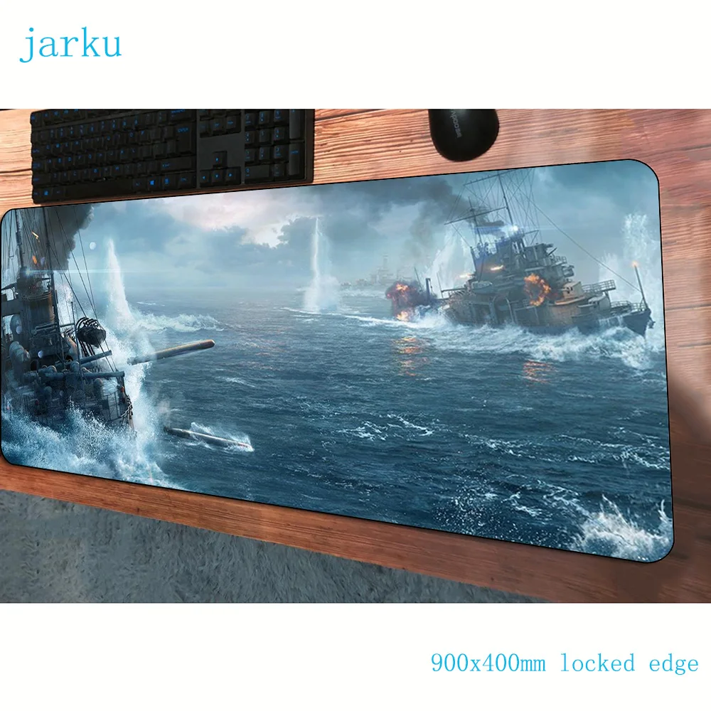 Игровой коврик для мыши world of warships 900x400x3 мм модный геймер компьютерный стол крутой