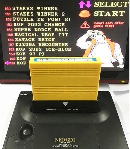 Игровой картридж NEOGEO MVS 161 в 1 для SNK Arcade Machince или AES консоль с адаптером NEO