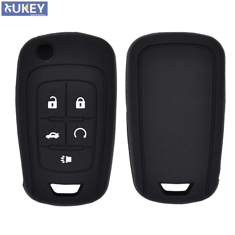 5 кнопочный силиконовый чехол для Chevrolet Cruze Camaro Equinox Impala Malibu Sonic|key case for car|car key coverfob