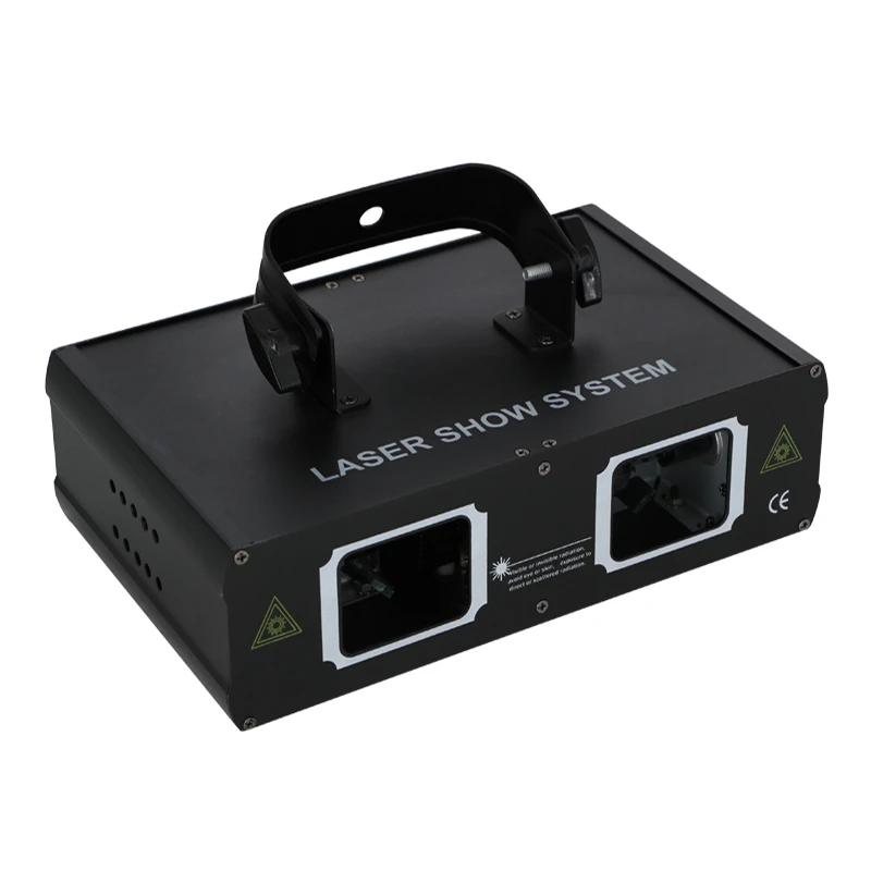 

New 2 Lens Scan Red Green Blue RGB Beam Pattern Laser Lights DMX 9CH PRO DJ Party Club Bar Holiday Wedding Show Stage Lighting