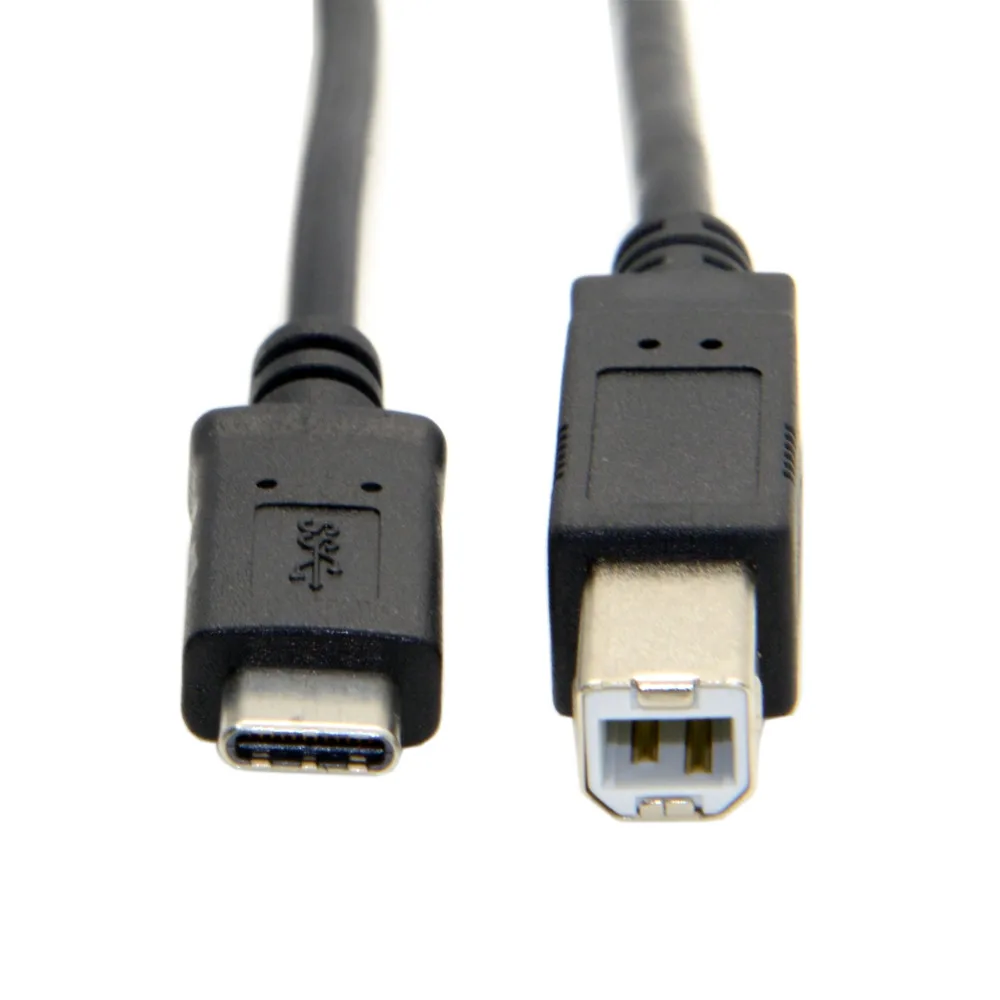 

Кабель для передачи данных CYSM Xiwai USB-C USB 3,1 Type-C Male Connector to USB 2,0 Type B Male для сотовых телефонов, ноутбуков и ноутбуков 100 см