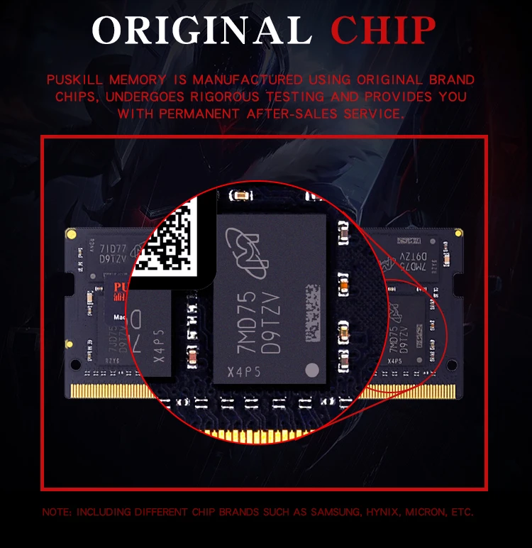 PUSKILL memoria Ram DDR4 8 ГБ 4 ГБ 16 ГБ 2400 МГц 2133 2666 МГц sodimm ноутбук высокая производительность памяти ноутбука