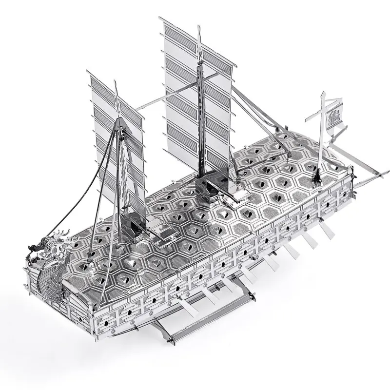 Piececool Корея Geobukseon военный корабль DIY 3D Металл нано головоломка собрать модели
