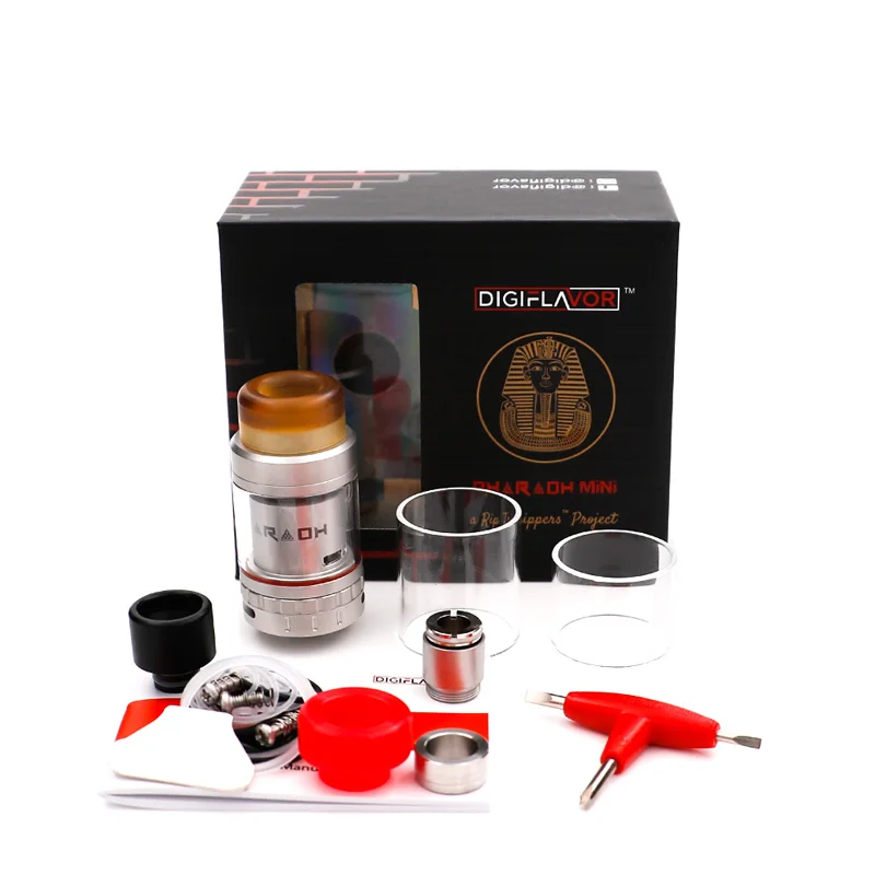 Original Digiflavor Pharaoh Mini RTA 5ML/2ML upgrade pharaoh Airflow Control System for 510 Thread ECigarette Vape Tank | Электроника