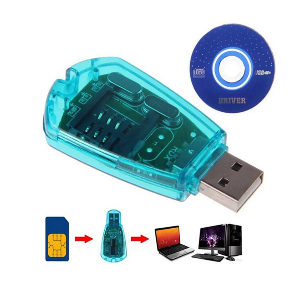 USB Мобильный телефон Стандартный Sim кард-ридер/Писатель/копия/Cloner/резервный