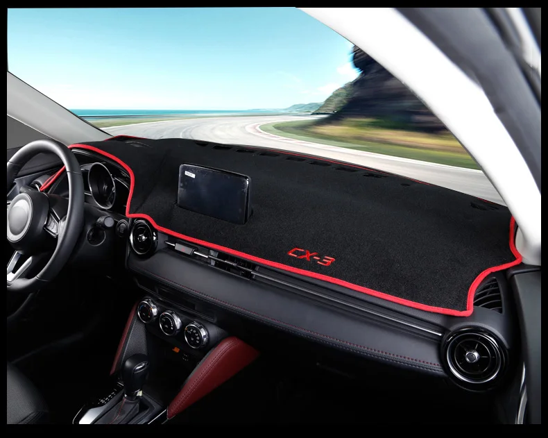 Для MAZDA CX-3 CX3 CX 3 крышка приборной панели автомобиля Приборная панель коврик Защита от солнца коврик приборная панель аксессуары для ковров