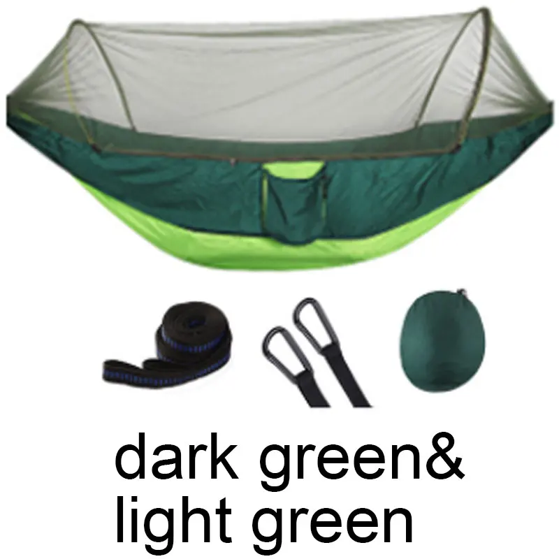 Dark light green Открытый Москитная сетка гамак парашют палатка Портативный Сад Кемпинг подвесной высокопрочный спальный качели спальная кровать 250x120 см - Цвет: Dark light green