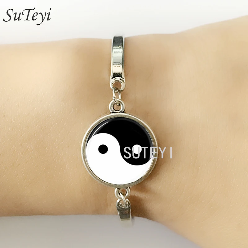 SUTEYI ручной работы в китайском стиле с изображением символа Инь и Ян Тай Чи