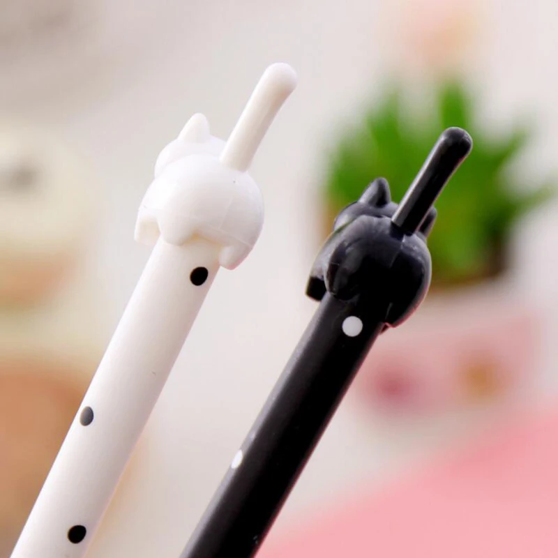 20 шт. гелевая ручка в форме кошки креативная мультяшная авторучка для подписи