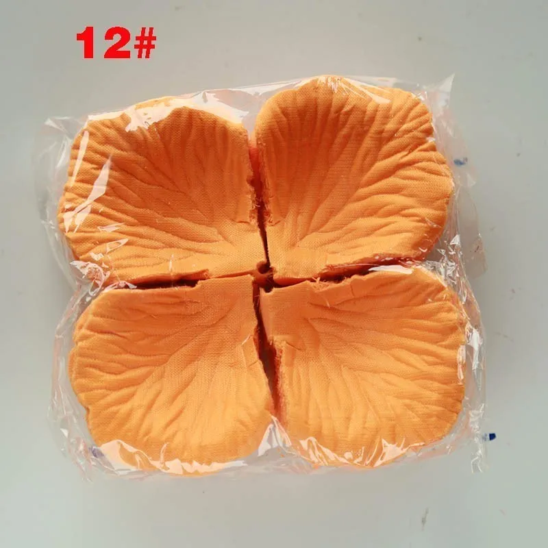 1000ps Orange 1000 искусственные шелковые лепестки роз цветы прохода бегуны цветок де Роза де Бода девушка, кидающий стол лепесток Свадебные украшения - Цвет: 1000ps Orange