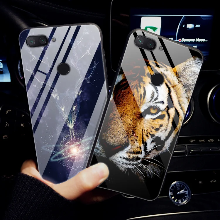 Чехол из закаленного стекла для Xiaomi Redmi 6, чехол с изображением планеты космоса, стеклянный чехол на заднюю панель для Xiaomi Redmi 7, 6, A, 7A, 6A, чехол для телефона Redmi6