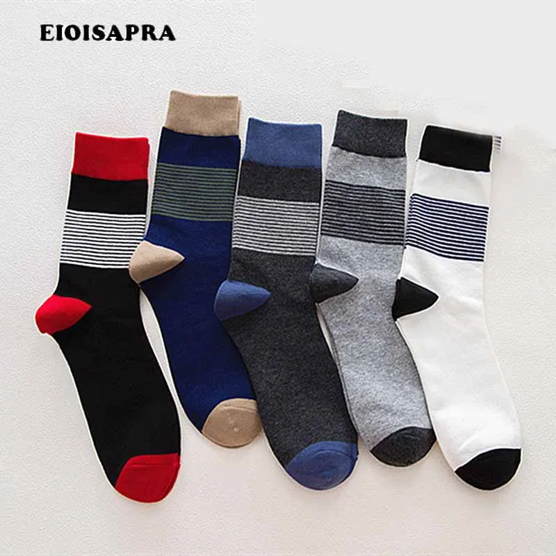 

Новинка от EIOISAPRA, полосатые носки, мягкие повседневные уличные носки, мужские Модные лаконичные носки высокого качества, популярный выбор