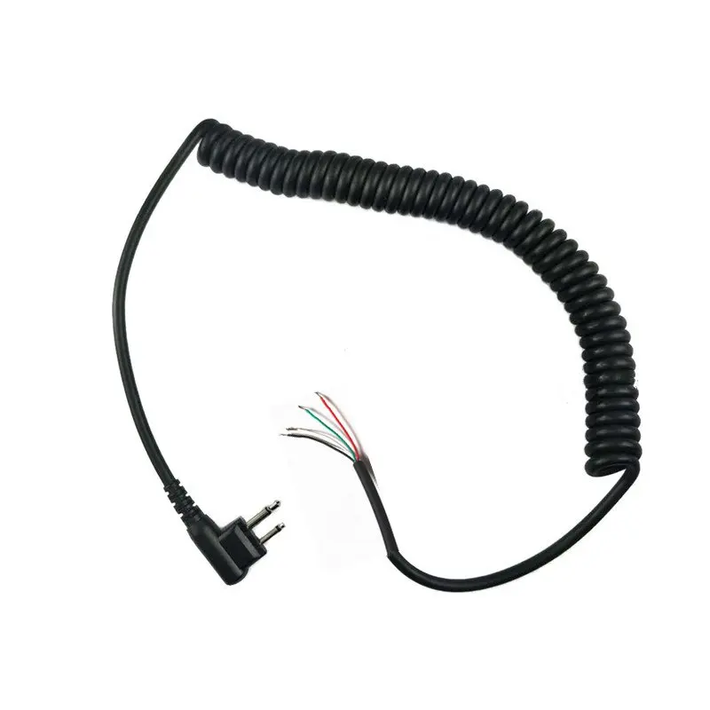 Сделай Сам 4 провода микрофонный кабель Замена 2 контакта для Motorola GP68 GP88 GP88S CP150 CP200