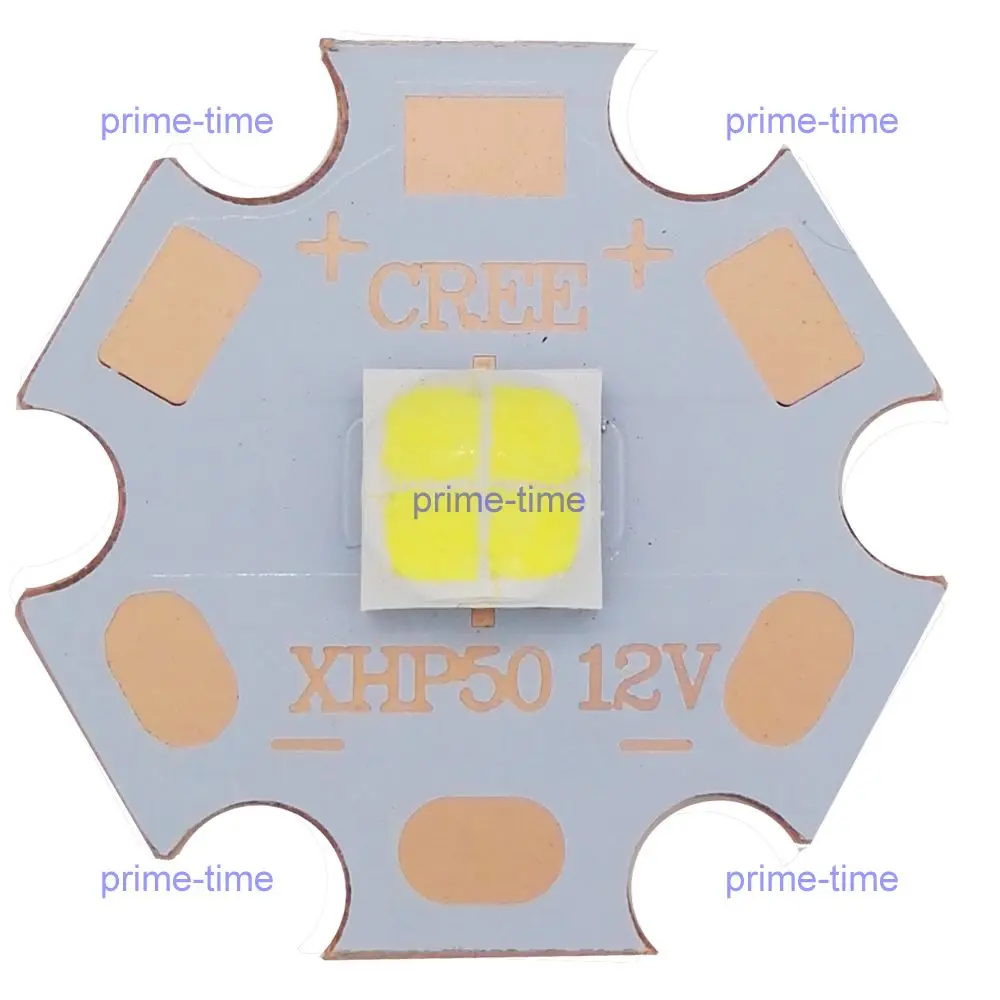 Cree XHP50 6V 12V 6500K Cool White 5000K Neutral 3000K Warm LED Emitter 2546lm 19W J2 Dide on 16mm 20mm Copper PCB |