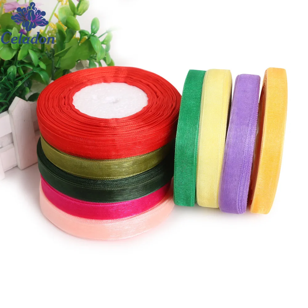 Лента Полиэстеровая для шитья 12 мм 50 ярдов|polyester ribbon|ribbon for sewingribbon ribbon |