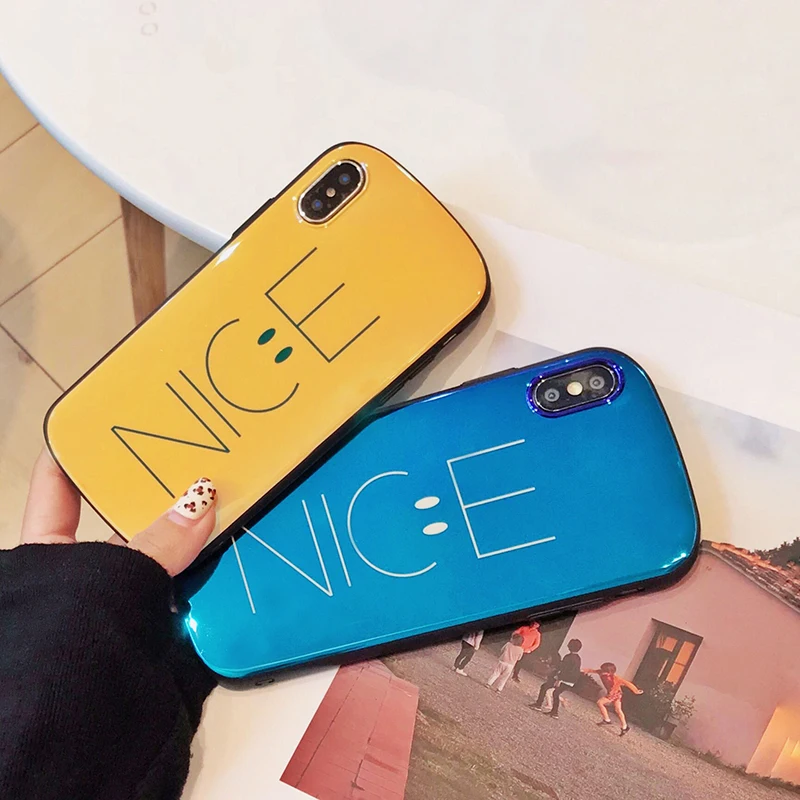 Чехол для телефона GlamPhoneCase Blu-Ray Smiley Face iPhone XS Max XR 8 8plus 7 7plus 6S 6splus 6 6plus с надписью