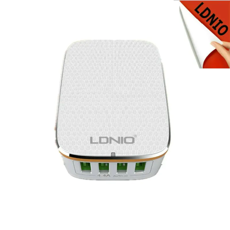 LDNIO Оригинальное 4 USB мульти порта 4.4A быстрое зарядное устройство EU/US/UK/AU Вилки