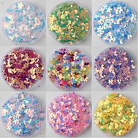 isequins 288pcslot 10mm cup five fingers flowers sequins paillettes craft for sewing wedding craft women garments accessories