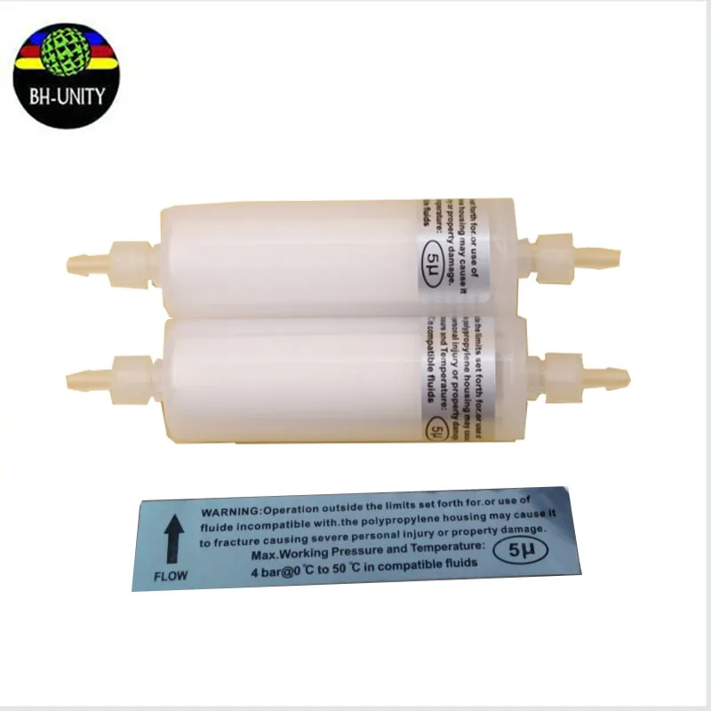

5pcs/lot large format printer spare part white cylindrical long ink filter 5um 80mm for infiniti phaeton icontek solvent printer