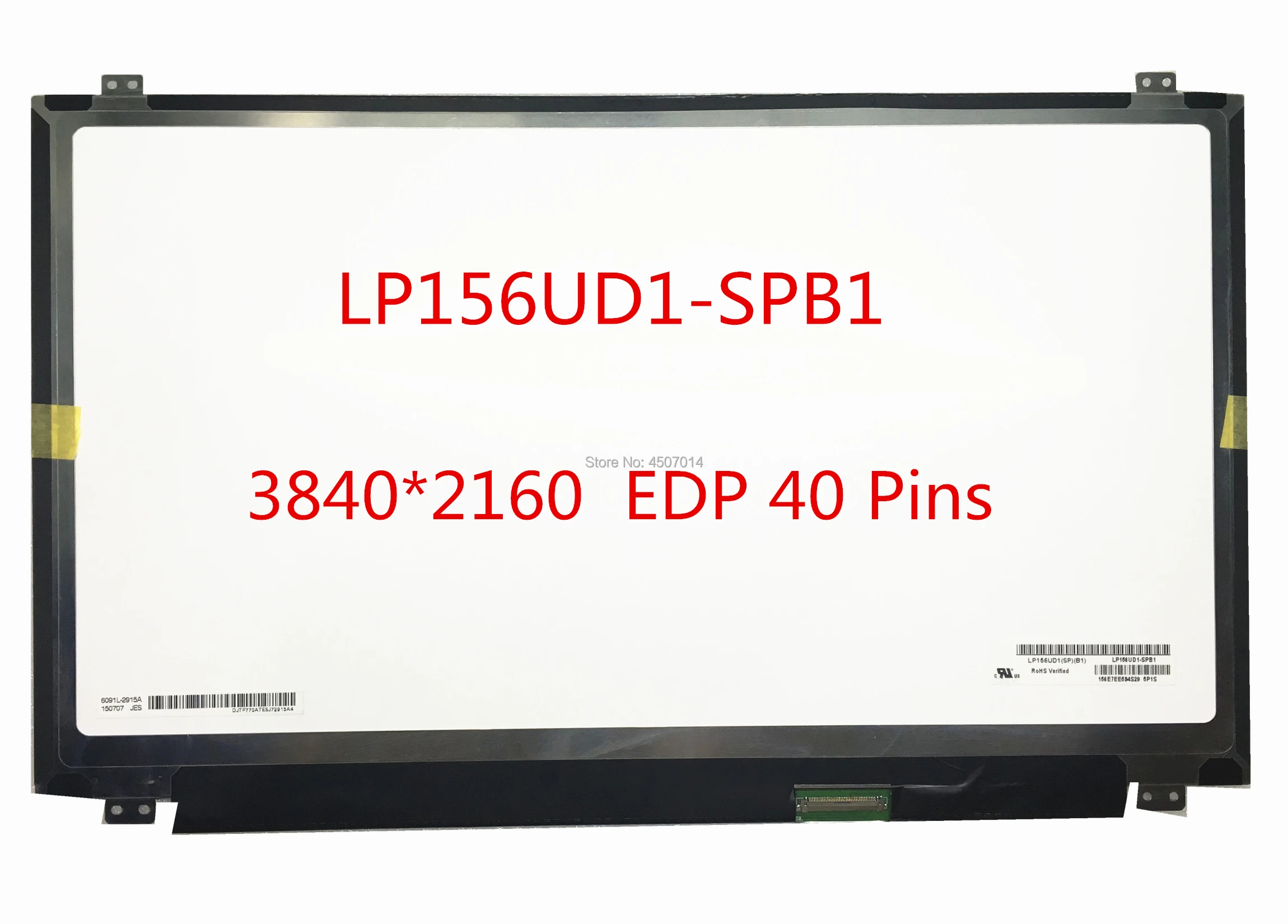 ,  LP156UD1 SPB1 SPB2 LTN156FL02 101 201 L01 4K, - 1920*1080 EDP, 40  IPS