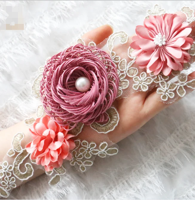 DIY модные очаровательные Горячие новые кружевные нашивки Тюль Свадебная