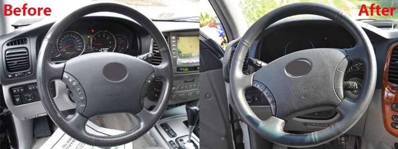 MEWANT темно-коричневый чехол на руль из натуральной кожи для Toyota Land Cruiser Prado 120 Land Cruiser 2003-2007 Tacoma 2005-2011