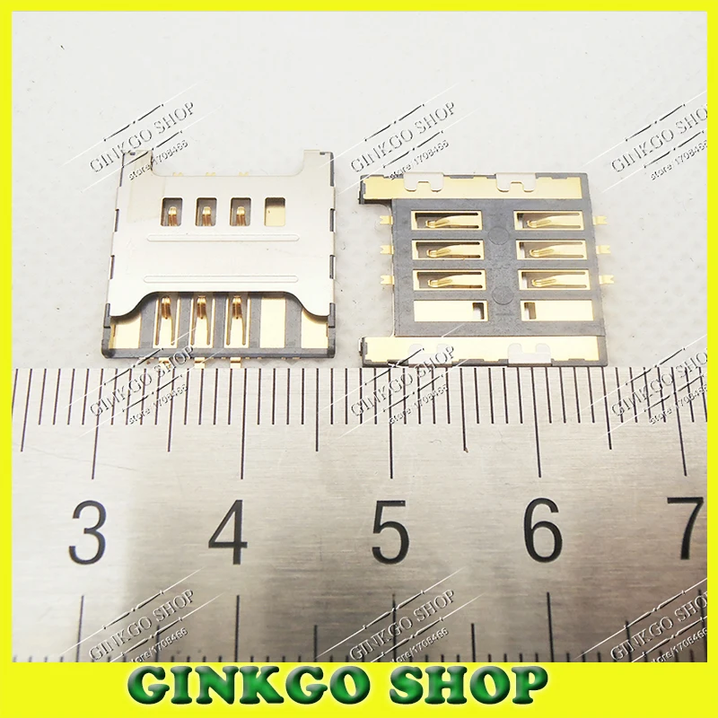 10 шт. разъем для считывателя sim карт samsung F619 C3730 3730C S5570C T959 S8500 слот карты Бесплатная