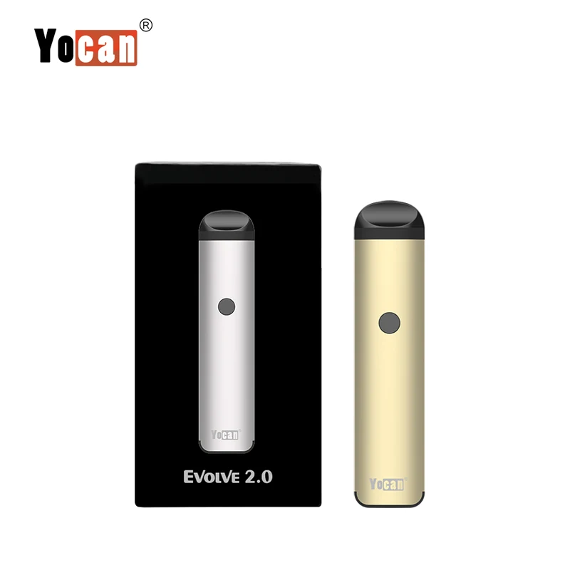 Оригинальный Yocan Evolve 2 0 набор Pod Vape с 650 мАч и керамической катушкой кварцевые