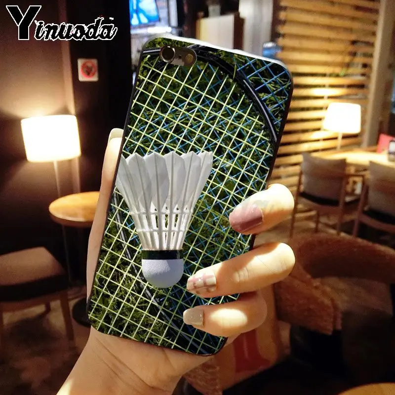 Yinuoda Бадминтон Спорт DIY печать рисунок силиконовый чехол для телефона iphone X XS MAX 8 7