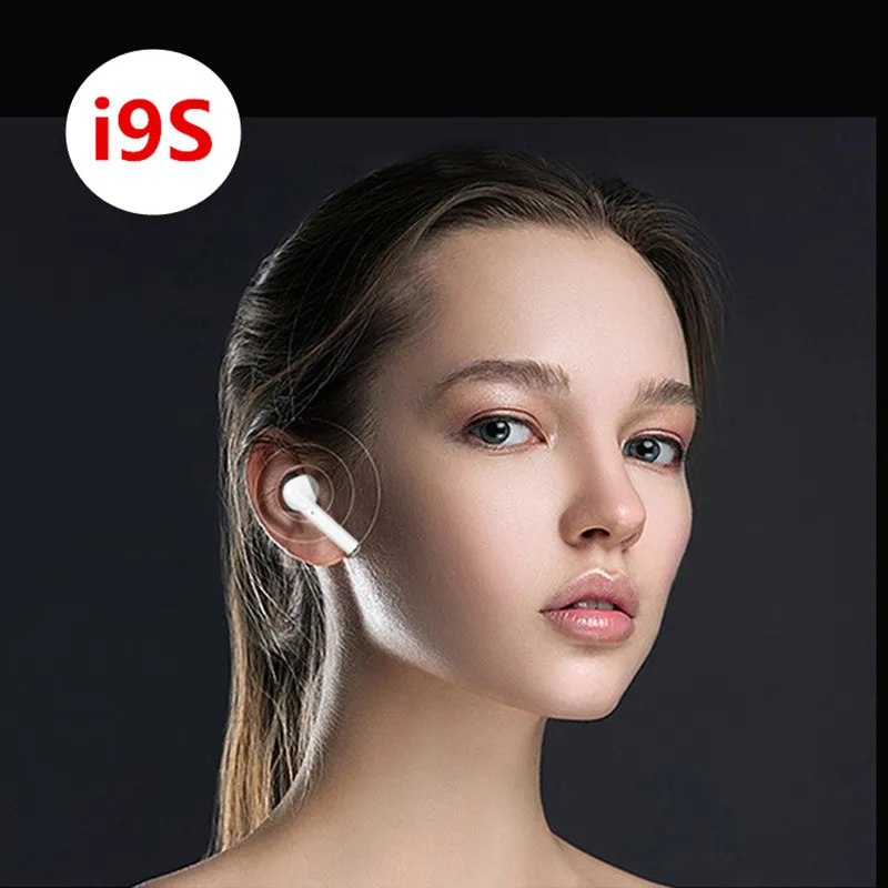 FMAN I9S наушники-вкладыши TWS с Беспроводной наушники Портативный 5,0 Мини Bluetooth наушники, вставляющиеся в уши, Беспроводной наушники с зарядный чехол