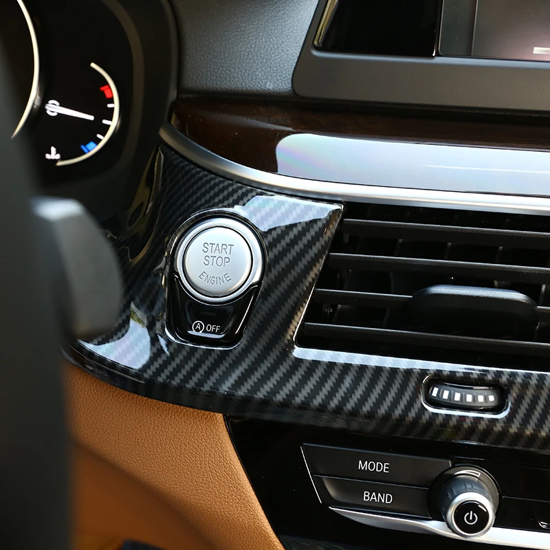 Хромированная Автомобильная центральная консоль из углеродного волокна ABS