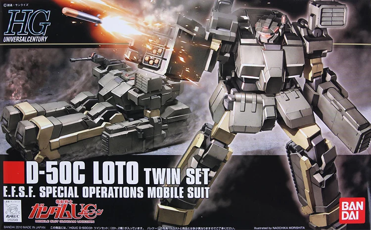 Bandai Gundam 1/144 HGUC LOTO TWIN набор мобильных костюмов сборные модели наборы экшн фигурки