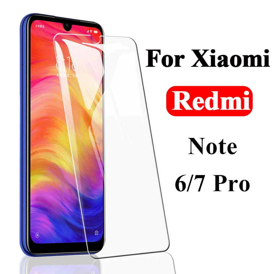 Защитное стекло на Redmi note 7 6 pro закаленное для xiaomi redme note7pro note7 7pro Защитная пленка