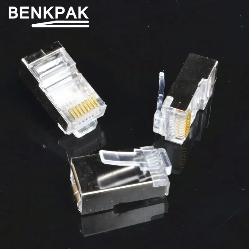 Металлический соединитель rj45 экранированные сетевые разъемы cat6 разъем 8p8c клеммы